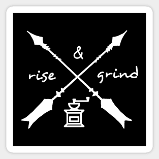 rise & grind Sticker